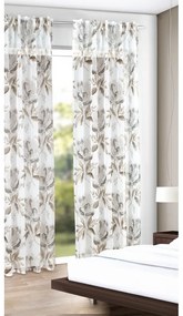 Fehér-barna függöny 135x245 cm – Sehlbach