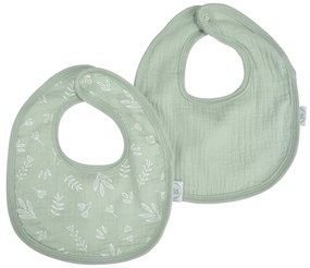 Zöld muszlin előke szett 2 db-os – Bébé Douceur