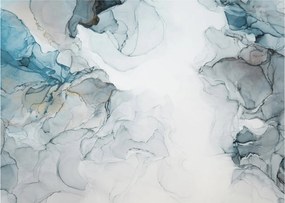 Üveg kép - Kék márvány (70x50 cm)