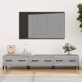 Szürke sonoma színű szerelt fa tv-szekrény 150 x 34,5 x 30 cm