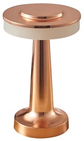 Lámpa Asztali Monum, 3W, 200lm, DC 5V, 1A,3000 K, 3 fokozatú fényerő, akkumulátor 1800 mAh, rosegold