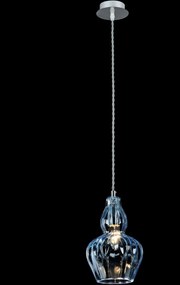 MAYTONI MOD238-PL-01-BL EUSTOMA Modern Függesztett Lámpa Kék, Nikkel E14 IP20