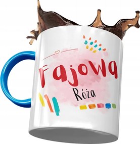 Kék Bögre Rózsa Barátnő Feleség Ajándék Nyomtatott Fotóval