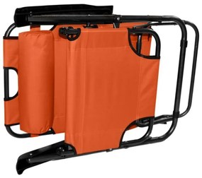 DIVERO Kerti összecsukható nyugágy orange