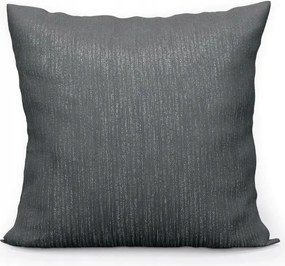 Párnahuzat 40x40 szürke sötét ezüst szállal