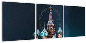 Szerkezet képe Oroszországban (órával) (90x30 cm)