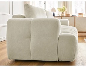 Bézs kinyitható-tárolóhelyes kanapé 251 cm Fuji – Bobochic Paris