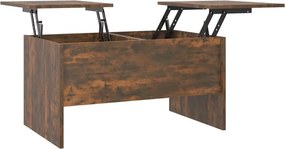 vidaXL füstös tölgy színű szerelt fa dohányzóasztal 80 x 50 x 42,5 cm