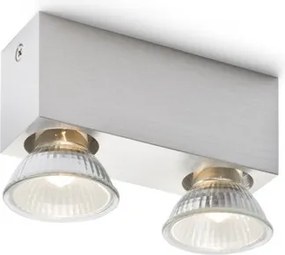 RENDL MARVEL II mennyezeti lámpa alumínium 230V GU10 2x50W