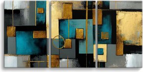 Vászonkép faliképek a nappaliba Absztrakt Geometria 60x120