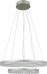 Italux Barlo PND-34526-2L-SILV Függőlámpa 2x36W/LED 3000K/4000K/6000K IP20