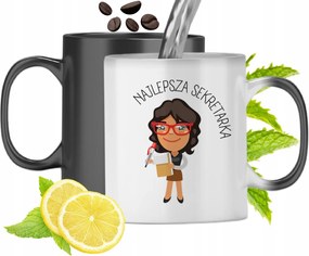 Mágikus Bögre Titkárnőnek Színváltós, fényképes nyomattal