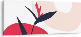 Kép - Rózsaszín virágos absztrakció N⁰1 (120x50 cm)