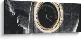 Kép - Világos show az esőben (órával) (90x30 cm)