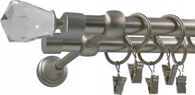 Dupla Függönykarnis Satin 16+16mm Light Crystal 140cm