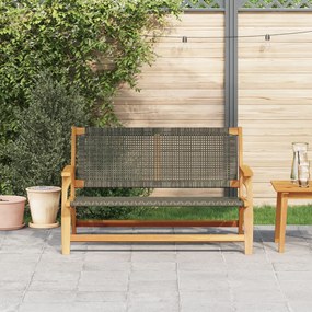 Kerti pad Szürke 122x76x73.5 cm Tömör akácfa