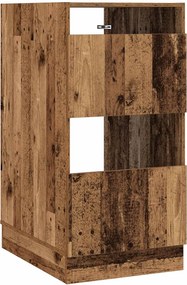 vidaXL Mosókonyha Szekrény tárolóval Öreg fa 50 x 68 x 102 cm Faanyag