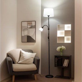 Brilagi - Állólámpa CERIA 1xE27/100W/230V + 1xE14/25W fekete/fehér