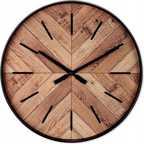 Falióra Fekete Loft Modern Csendes Mechanizmus Nappaliba 50 CM