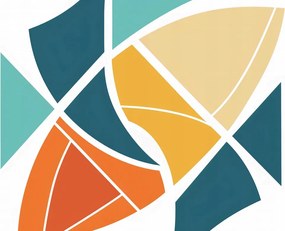 Poszter 91,3x44,5cm Szél geometria