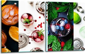 7in1 2x Üveg Tűzhelyvédő Főzőlap 40x52 Gyümölcs