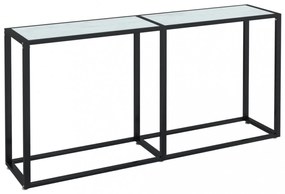 fehér márványszínű edzett üveg tálalóasztal 160 x 35 x 75,5 cm