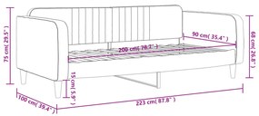 sötétzöld bársony kanapéágy 90x200 cm