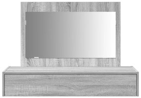 Fali öltözőasztal Szürke Sonoma 100x40x70 cm
