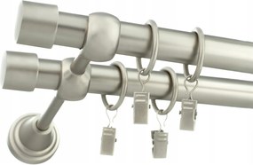 Dupla Egyenes Függönykarnis 19mm 120cm Különböző Színekben