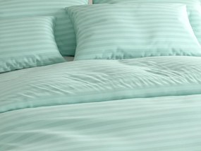 Hotel ágynemű mikroszálas JASMINE mentol - 2 cm-es csík, hotelszélű kialakítás Ágyneműhuzat mérete: 70 x 90 cm | 140 x 200 cm