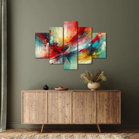 Kép – Absztrakció pirossal (150x105 cm)