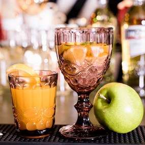 Vizespohár készlet, 6db, 240 ml, rózsaszín, FREGATA TYP 2