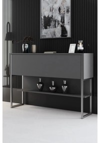 Komód Luxe - Silver, Anthracite