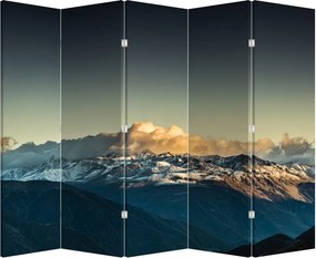 Paraván - Magas hegyek csúcsai (210x170 cm)
