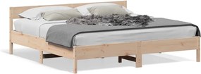 vidaXL tömör fenyőfa ágy matrac nélkül 180 x 200 cm