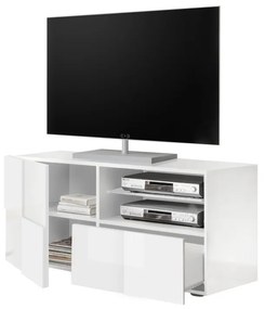 DAMA Kis Fehér TV Szekrény 1 ajtós 1 fiókos 121cm
