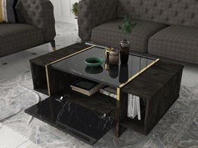 Dohányzóasztal Veyron - Black, Gold