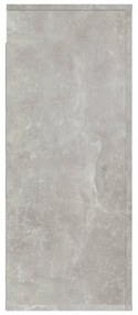 betonszürke szerelt fa faliszekrény 80 x 313 x 80 cm