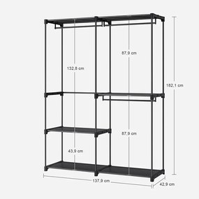 Hordozható ruhatartó állvány