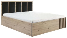Franciaágy 140 cm Claudi 16 (ágyráccsal) (artisan tölgy). 1055500