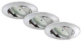 Briloner Briloner 7209-038 - KÉSZLET 3x LED Fürdőszobai beépíthető lámpa LED/5W/230V IP23 BL1727