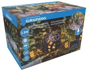 LED napelemes lánc 3,8m 8xLED/1,2V 600 mAh