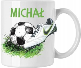 Labdarúgó Bögre Névvel Focilabda Dugók Fehér 330ml