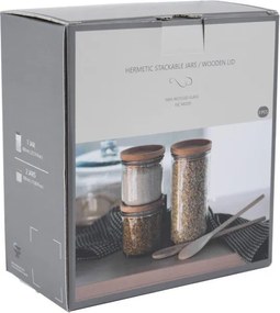 Üvegedény készlet 3 db-os Hermetic – Ego Dekor