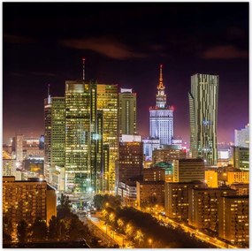 Poszterek 140x140 Város éjszaka
