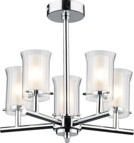 Dar Lighting ELBA ELB0550 Plafonlámpa 5x40W/G9 IP44