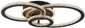RÁBALUX 71392 MAZIAR Modern LED Mennyezeti Lámpa Fekete IP20