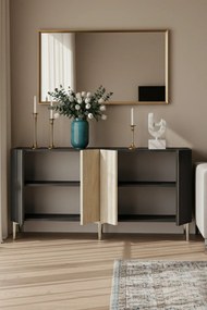 Poli 150 - Anthracite, Travertine, Silver