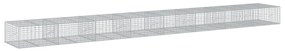 horganyzott vas gabion kosár fedéllel 800 x 100 x 50 cm