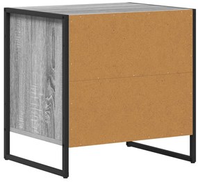 vidaXL Éjjeli asztal 2 pcs Szürke Sonoma 50 x 39,5 x 50 cm Faanyag